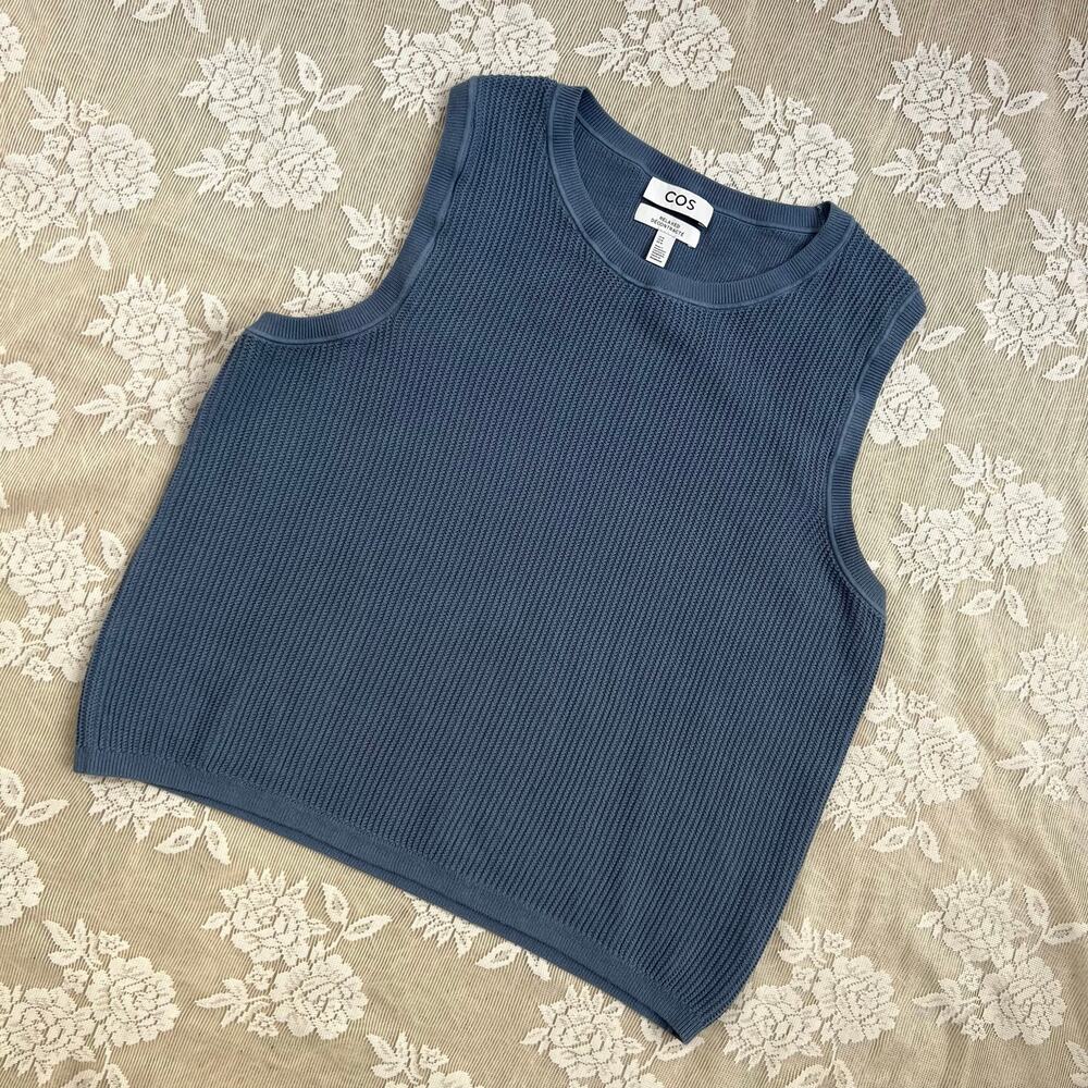 COS Textured Knit Sleeveless Top Size Medium